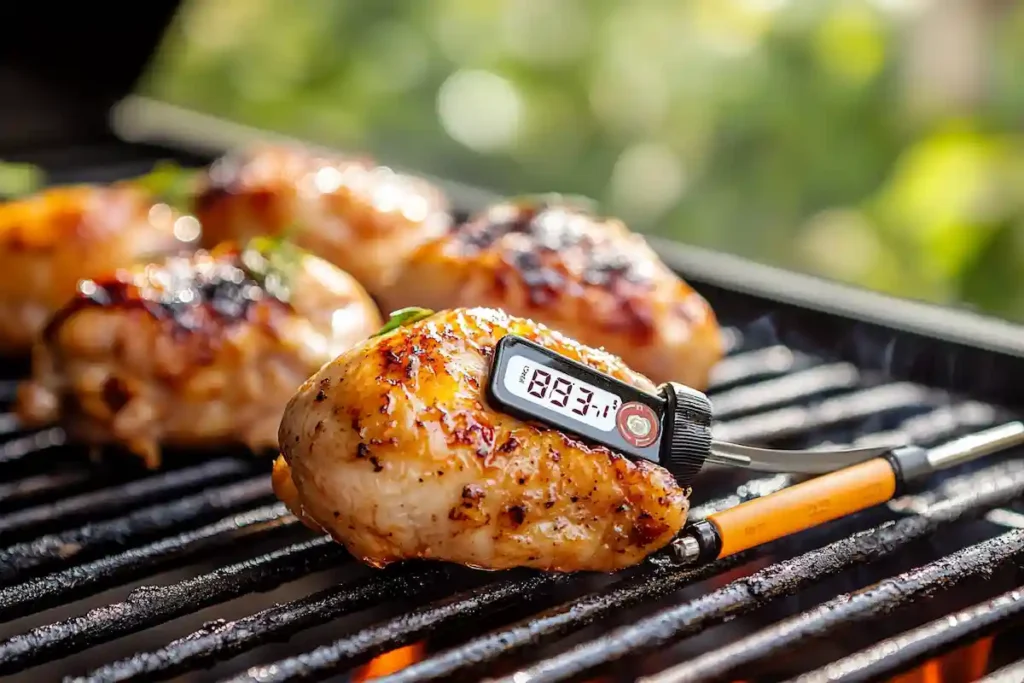 How to make chicken pieces tender checking temperature
