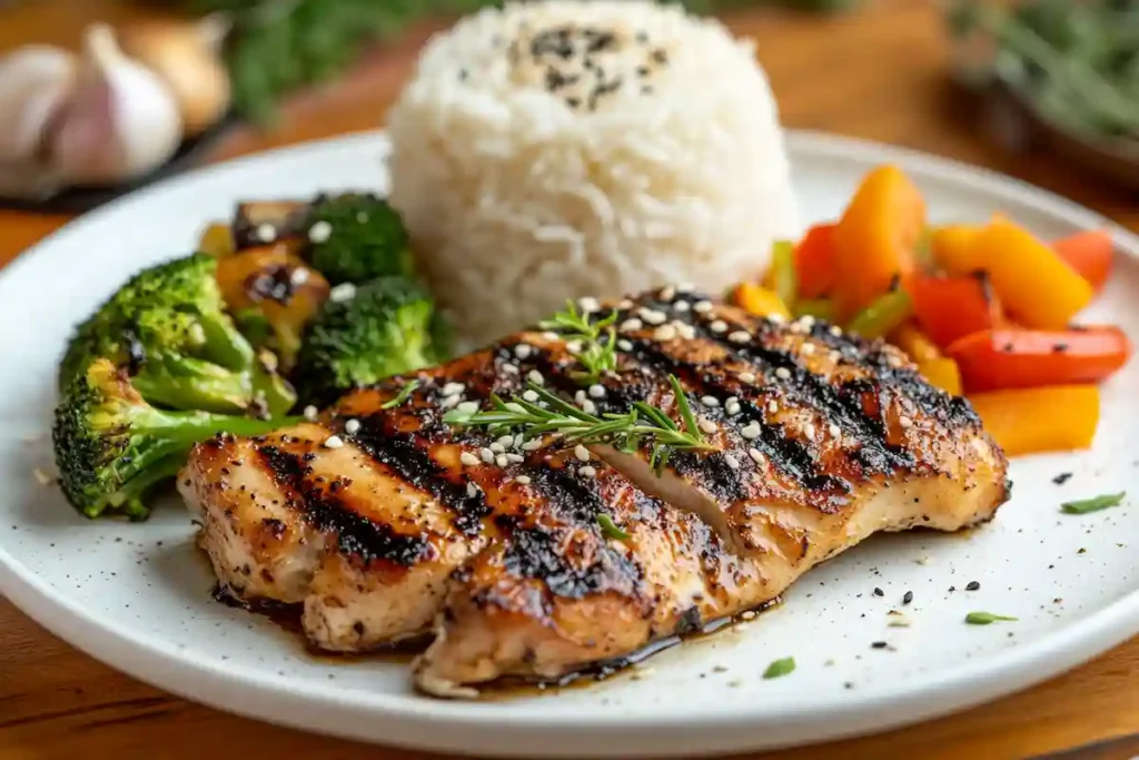 Is chicken breast healthy? A nutritious grilled chicken breast meal