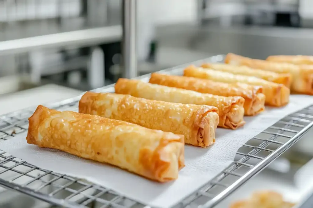 How do you keep egg rolls crispy