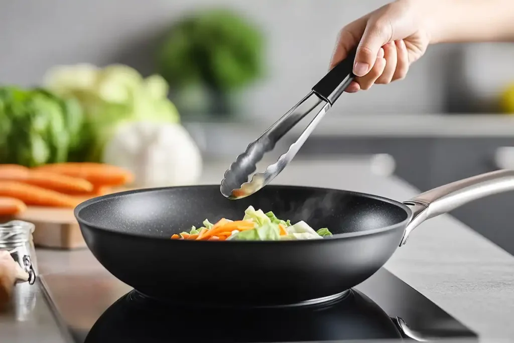 How do you crisp soggy egg rolls in a skillet
