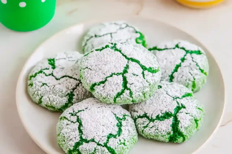 Green Crinkle Cookies