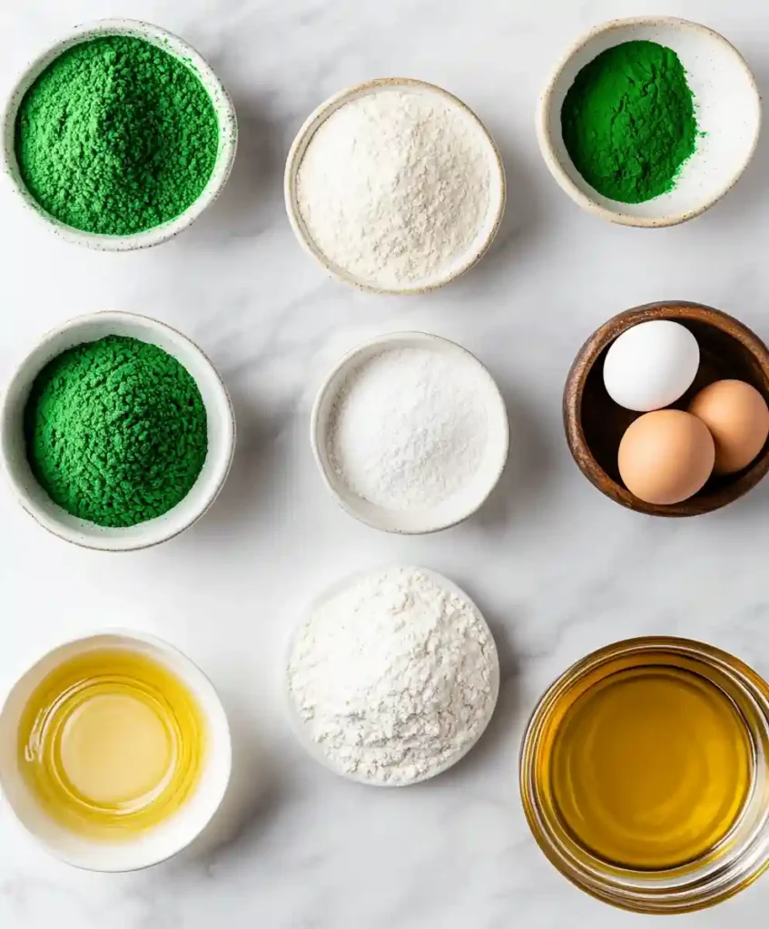 Green Crinkle Cookies Ingredients