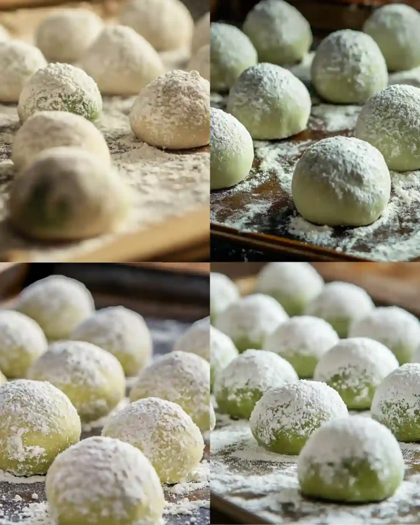 Green Crinkle Cookies Dough