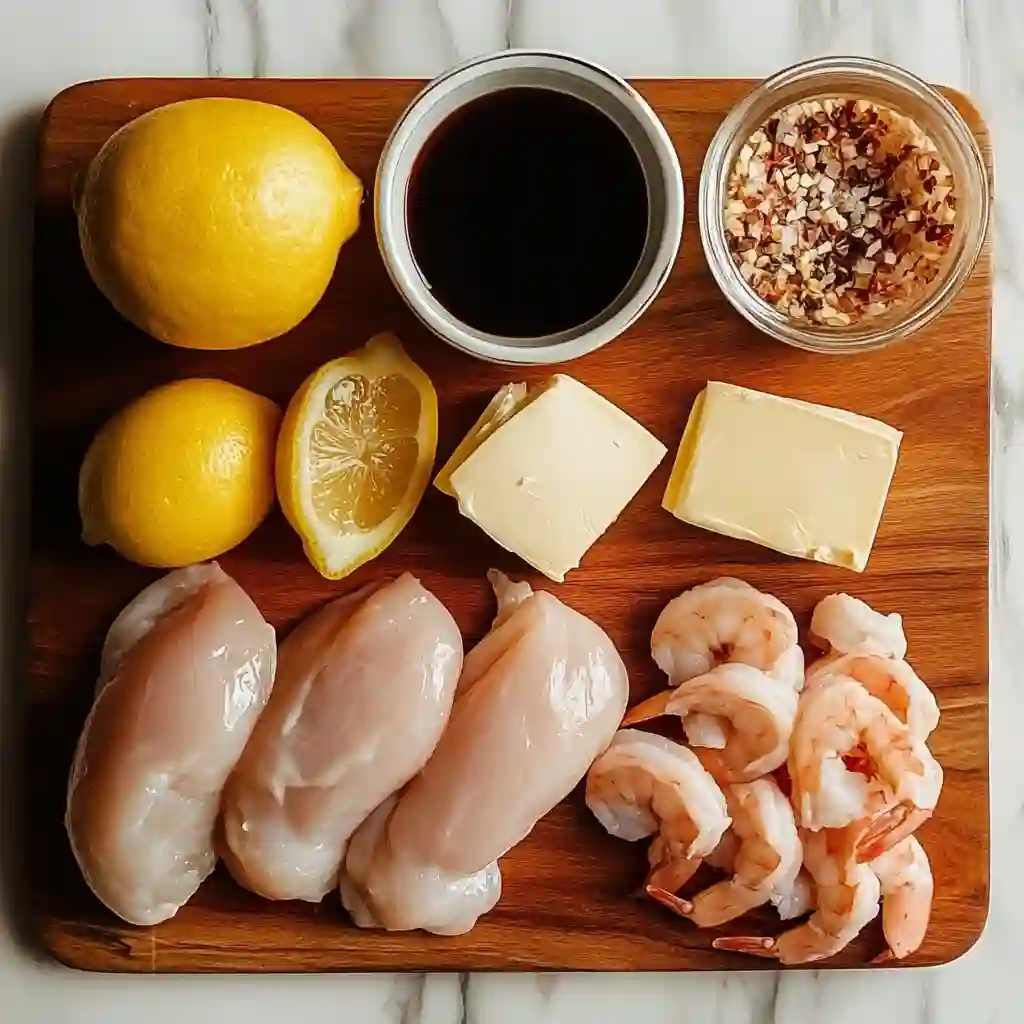 hibachi chicken and shrimp ingredients
